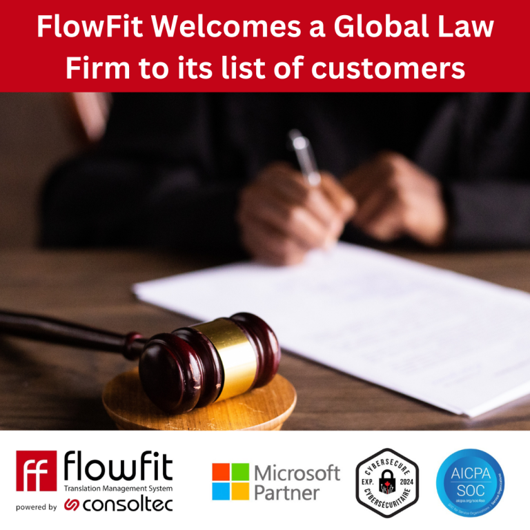 announcement of a new client a global law firm